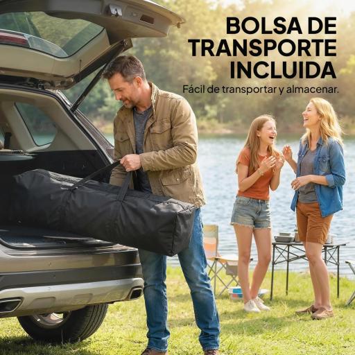 Carpa Plegable 3x3 m Pop-up con UPF50+ 4 Laterales Desmontables Altura Ajustable y Bolsa de Transporte Gris Oscuro [6]