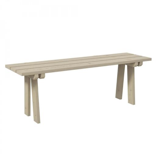 Banco de Madera de 2 Plazas Carga 220 kg Banco de Exterior para Jardín Patio Terraza 130x38x45 cm Natural [8]