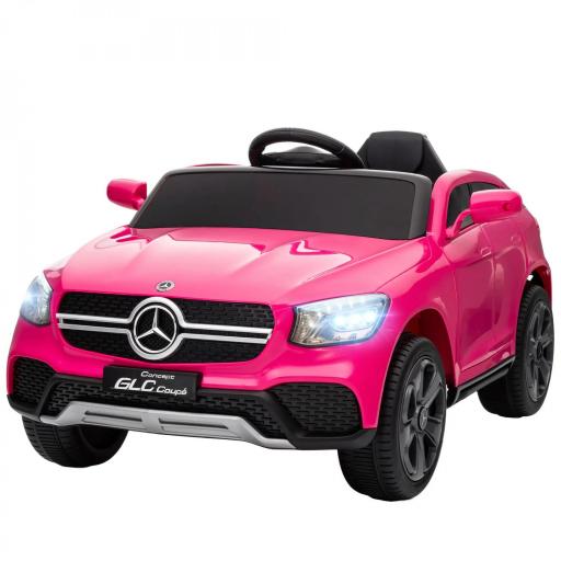 Coche Eléctrico para Niños Mercedes-Benz GLC Coupé 12V Mando a Distancia 2,4 G Motor Doble MP3 Rosa [8]