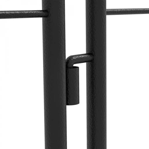 Juego de 2 Enrejados de Jardín Soportes para Enredaderas de Acero para Flores Plantas en Patio 50x180 cm Negro [5]