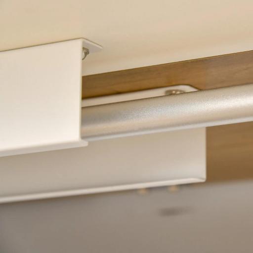 Escritorio Eléctrico con Altura Ajustable y 4 Teclas de Memoria para Oficina Hogar 140x70x72-116 cm Blanco y Natural [4]