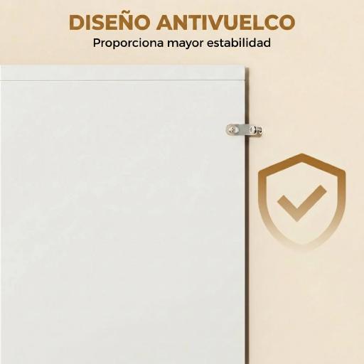 Recibidor de Entrada con Espejo Cajón y Estante Mueble de Recibidor para Pasillo 91,5x27,9x85,5 cm Blanco [3]