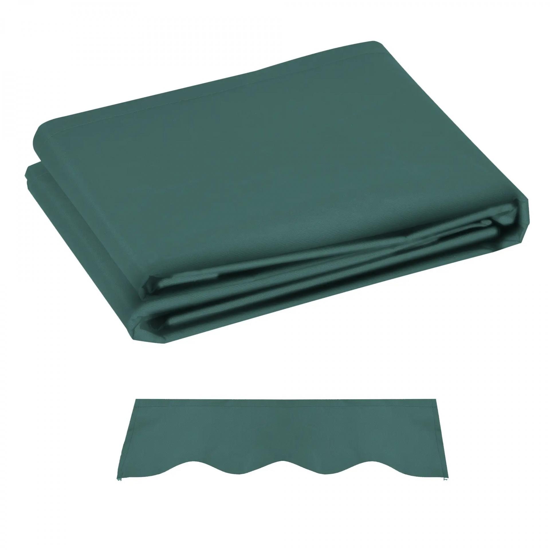 Techo de Repuesto para Toldo 282x250 cm con Protección UV 50+ Impermeable para Patio Terraza Jardín Verde