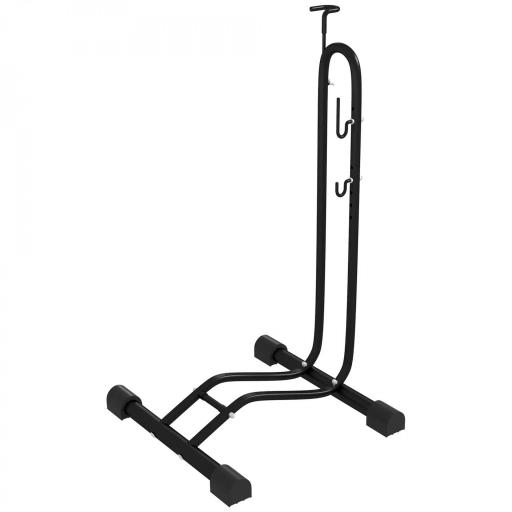 Aparcamiento para Bicicletas Vertical y Horizontal con Ganchos Ajustables para Bicicletas de 24-29 Pulgadas y 700 C Negro [8]