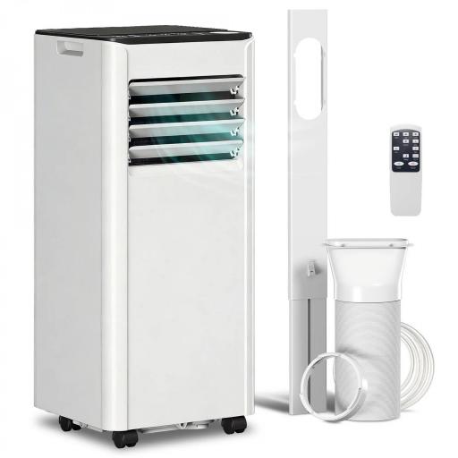  Aire Acondicionado Portátil 7000 BTU 4 en 1 Enfriamiento Deshumidificador Ventilador Temporizador para 26 m² Blanco [9]