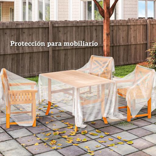 Cubierta de repuesto para invernadero de Polipropileno 6x10 m para Huerto Plantas Agricultura Jardín Transparente [8]