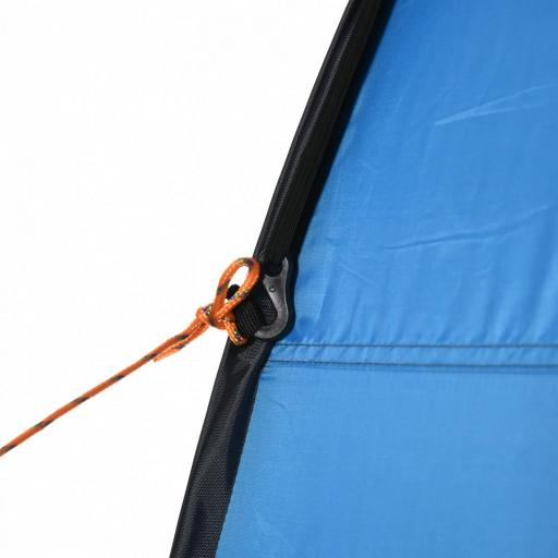 Tienda de Ducha Portátil con Bolsillo Bolsa de Transporte y UV 20+ para Baño Inodoro 126x124x189 cm Azul [6]