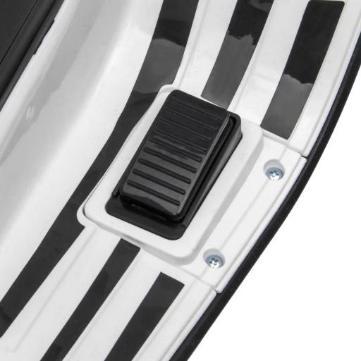 Moto Eléctrica para Niños de +3 Años con Licencia Vespa con USB MP3 Luz LED Radio FM Velocidad 3 km/h Carga 35kg Blanco [7]