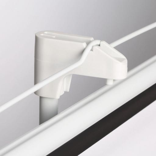 Pantalla de Proyector Manual con Soporte 84 Pulgadas Pantalla de Proyección Portátil Formato 4:3 para Interior y Exterior Cine en Casa Patio 171x131 cm Blanco [5]