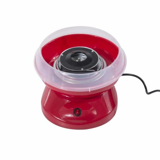 Máquina de Algodón de Azúcar de Uso doméstico de Polipropileno Acero Inox. y Aluminio 450W-550W 27x26x18 cm Rojo [2]