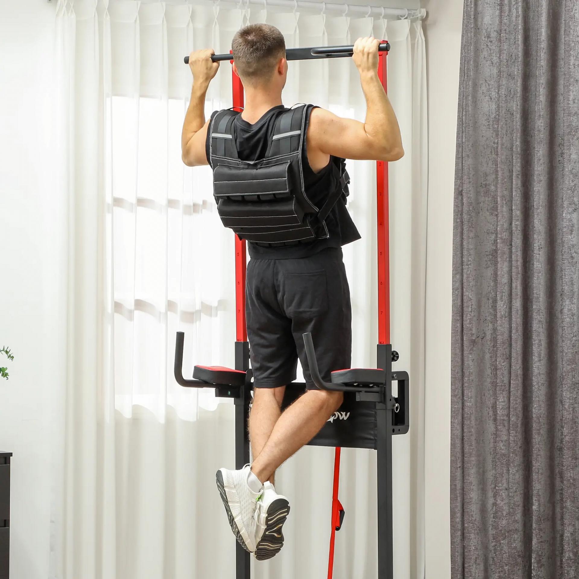 Chaleco de Lastre Ajustable 15 kg con 15 Paquetes de Peso Banda Reflectante para Entrenamiento Fuerza Jogging Negro