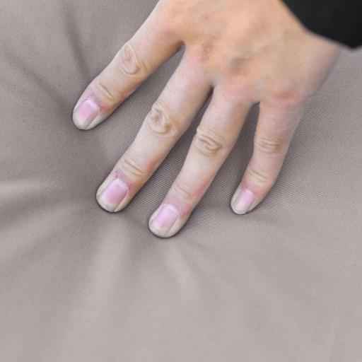 Tumbona de Jardín en Forma de S con 2 Ruedas Respaldo Ajustable en 5 Posiciones y Cojín Extraíble 207x70x70 cm Gris [6]