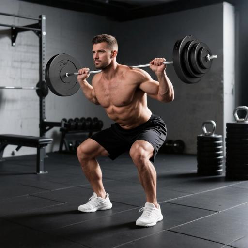 Barra de Pesas Ajustables 70 kg con 8 Discos 1,5kg 5kg 10kg 15kg y 1 Barra en Hogar Gimnasio 170x40,5x40,5 cm Negro