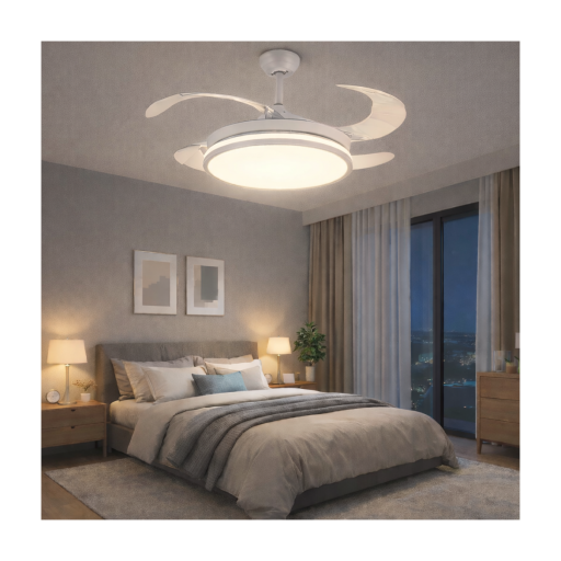 Ventilador de Techo con Lampara Led Modelo Extra Flow, mando a distancia 3 años de Garantia [3]