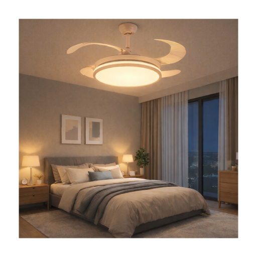 Ventilador de Techo con Lampara Led Modelo Extra Flow, mando a distancia 3 años de Garantia [2]