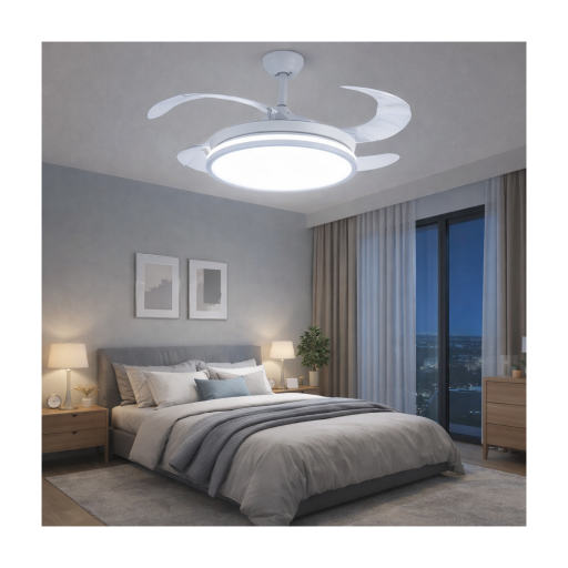 Ventilador de Techo con Lampara Led Modelo Extra Flow, mando a distancia 3 años de Garantia [1]