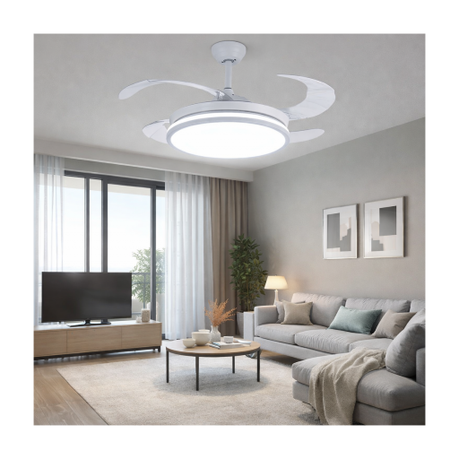 Ventilador de Techo con Lampara Led Modelo Extra Flow, mando a distancia 3 años de Garantia [0]