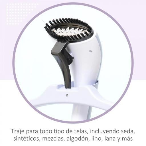 Plancha de Vapor con Depósito de 1.8L y Temperatura Ajustable a 11 Niveles tipo Centro de Planchado Vertical 1950W 21.5x30x150cm [4]