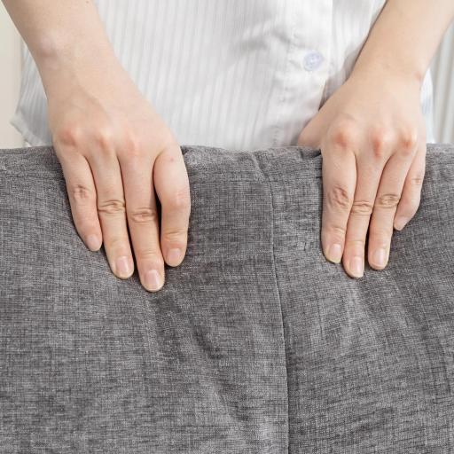 Sofá Chaise Longue Reversible con Estructura de Acero Tapizado en Chenilla 186x130x84cm Gris Oscuro [7]