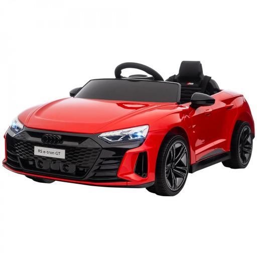 Coche Eléctrico para Niños de +3 Años AUDI RS e-tron GT Coche de Batería con Mando a Distancia 103x58x41 cm Rojo [8]