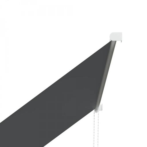 Toldo Retráctil de Exterior con Marco de Aluminio Ángulo de Inclinación Ajustable Anti-UV 150x120 cm Gris Oscuro [8]