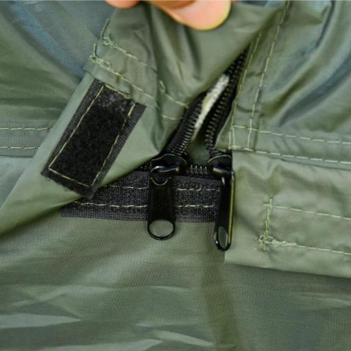 Cama Doble de Camping Plegable con Tienda de Campaña 4 en 1 Cama de Campamento Elevada con Colchón Hinchable y Bolsa de Transporte Tela Oxford Acero 193x145x180 cm Verde [9]