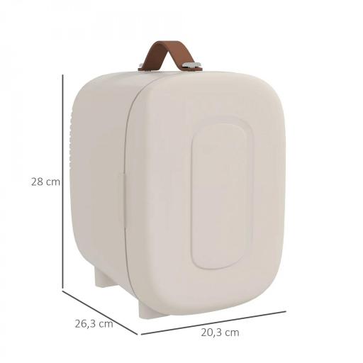 Nevera para Maquillaje 4L Nevera Cosméticos 9V/240V para Enfriar y Calentar Mini Frigorífico 20,3x26,3x28 cm Crema [1]