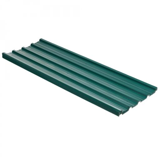 Juego de 12 Paneles para Tejado de Acero Galvanizado 7m² para Caseta de Herramientas Cobertizo 129x45cm Verde [4]