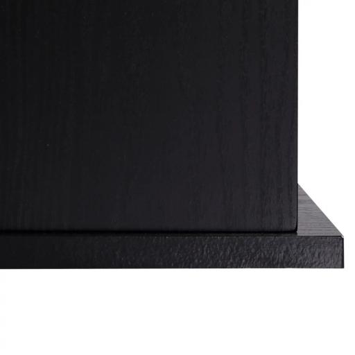 Mesa de Escritorio con 6 Estantes Cajón Bandeja de Teclado y Soportes para Monitor Impresora 152x60x88 cm Negro [6]
