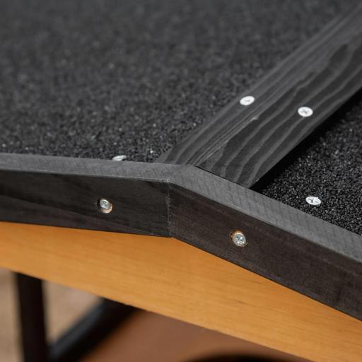 Caseta para Gatos de Madera 75,5x75x137 cm con Techo Asfáltico Plataformas para Interior y Exterior Natural [6]