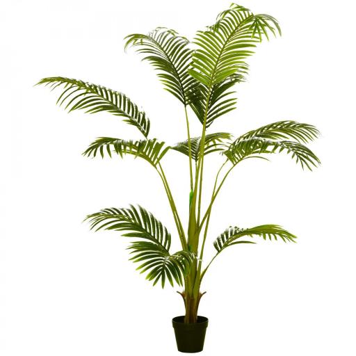 Palmera Areca Artificial 170cm Árbol Artificial con 11 Hojas Decoración para Interior Ø15x170 cm Verde [7]