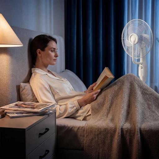 Ventilador Nebulizador 90W Oscilación de 70° 3 Velocidades 5 Aspas Depósito de Agua de 3,5L 5 Ruedas Blanco [4]