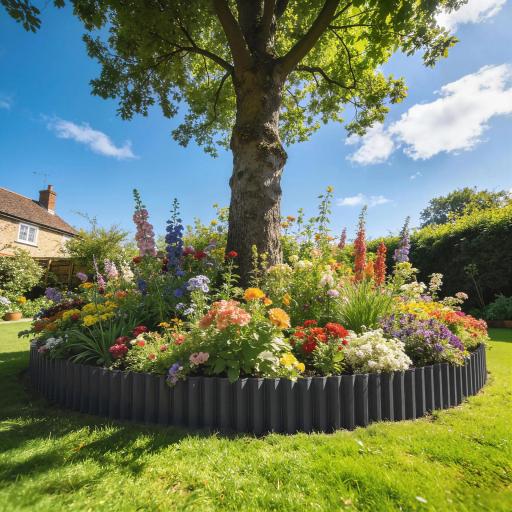 Valla de Jardín Metálica 650x20 cm de Acero Galvanizado Resistente para Huerto Patio Terraza Césped Gris Oscuro [7]