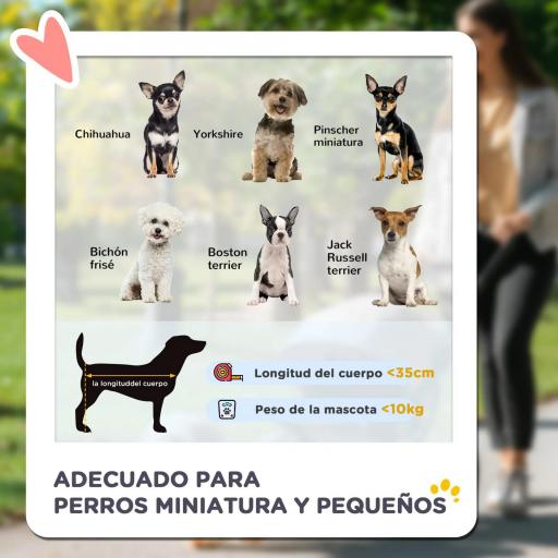 Carrito para Perros con Toldo Ajustable Cesta de Almacenaje y Ruedas con Freno Tela Oxford 77x45x99,5 cm Gris [5]