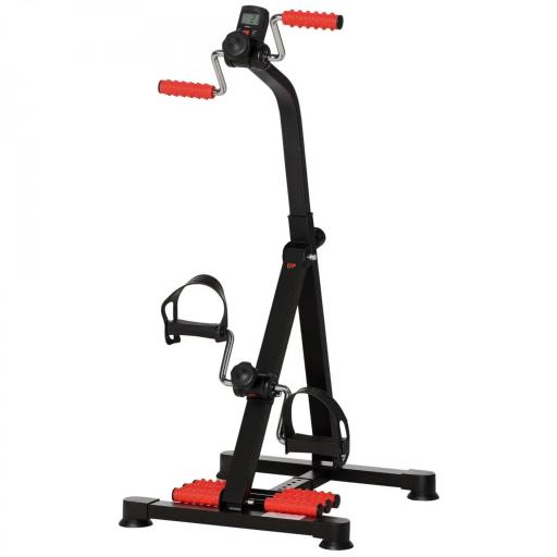 Pedales Estáticos Personas Mayores de Piernas y Brazos Altura Ajustable 75-97 cm Pantalla LCD y Rodillo Masajeador [8]