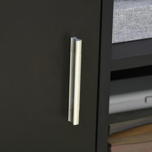 Mueble con Ruedas Armario de Oficina Multifuncional con Estantes con Amplio Espacio de Almacenaje 60x50x65,5 cm Negro [5]