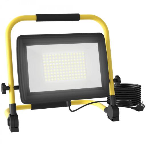 Foco LED con 8500 Lúmenes IP65 6500K Resistente a la Intemperie Ajustable y Portátil 35x20x32 cm Amarillo [5]
