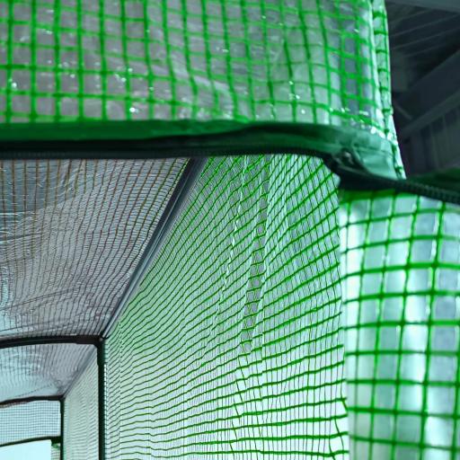 Invernadero de Exterior con Ventanas Estantes de 3 Niveles Puerta con Cremallera y Marco de Acero 200x100x215 cm Verde [6]