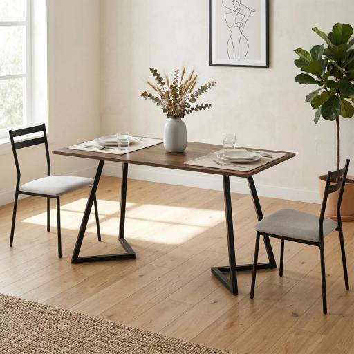 Juego de 4 Patas de Mesa Cuadradas Industriales para Muebles con Pies Ajustables 43x3x72 cm Negro [7]