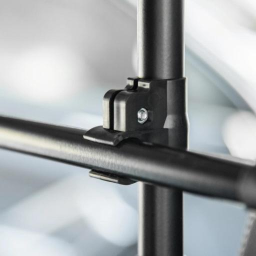 Barrera Protectora de Coche para Perros Reja de Protección Universal de Acero para Maletero Equipaje Automóvil Ajustable en Ancho y Altura 87-135 x 85-120 cm Negro [3]