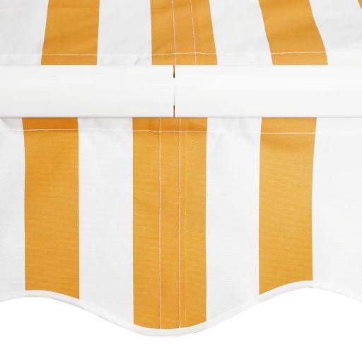 Toldo de Pared con Brazo Articulado y Manivela Marco Resistente de Aluminio y Cubierta de Poliéster 295x245 cm Naranja [5]