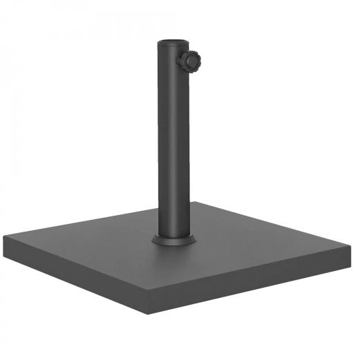 Base de Sombrilla de 18 kg Fabricada en HDPE con Relleno de Cemento para Exterior 44x44x30 cm Negro [8]