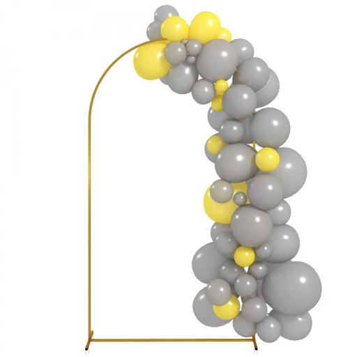 Arco de Jardín de Metal para Rosas Arco de Boda con Recubrimiento en Polvo para Decoración 120x40x220 cm Dorado [9]