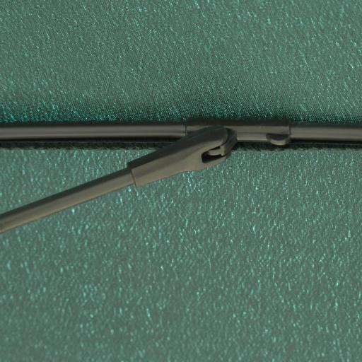 Sombrilla de Jardín Ø250x240 cm con Manivela Parasol con Ángulo Inclinable con 18 Varillas para Exterior Verde [6]