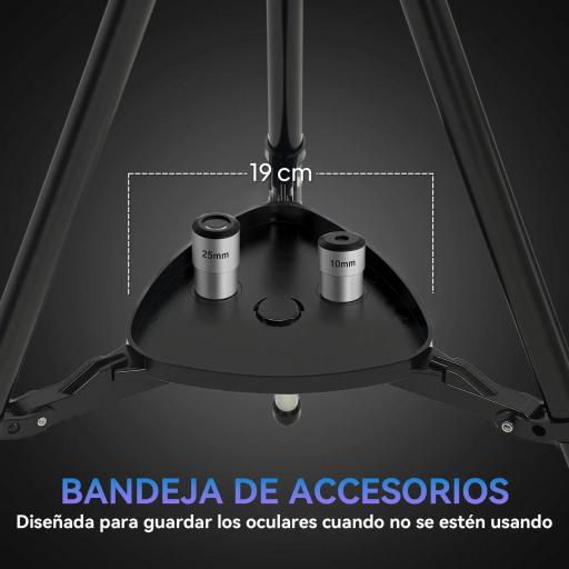 Telescopio Reflector Astronómico para Adultos y Principiantes Apertura 114 mm con Trípode Ajustable Bolsa [3]