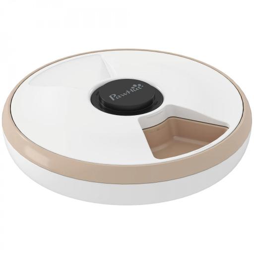 Comedero Automático para Gatos y Perros con Paquete de Hielo Temporizador Programable 6 Cuencos Pantalla LED [9]