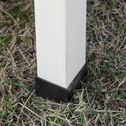 Conejera de Madera Exterior de 2 Niveles Jaula para 1-2 Conejos con Techo Abrible Comedero Bandejas Extraíbles Rampa y Puertas con Cerradura 122x50x101 cm Marrón [6]