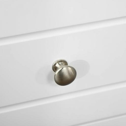 Armario de Almacenamiento Cajonera Blanca Cómoda con 3 Cajones para Cocina Comedor Salón Dormitorio 29,8x29,8x68,5 cm [4]