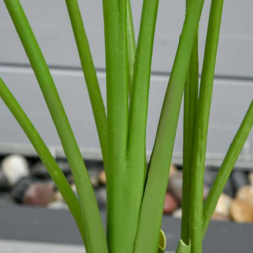 Planta Artificial Bananera de 160 cm con Maceta y 10 Hojas Realistas Planta Tropical Sintética para Decoración en Interior y Exterior Oficina Hogar Verde [3]