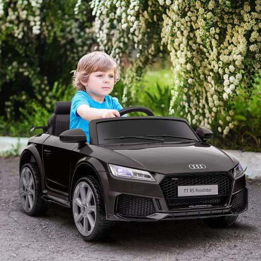 Coche Eléctrico para Niños de 3+ Años Audi TT Eléctrico Infantil 12V con Velocidad 3 km/h Mando a Distancia 102x60x44 cm